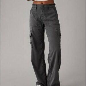 American Eagle Outfitters Dark Gray Cargo Pants